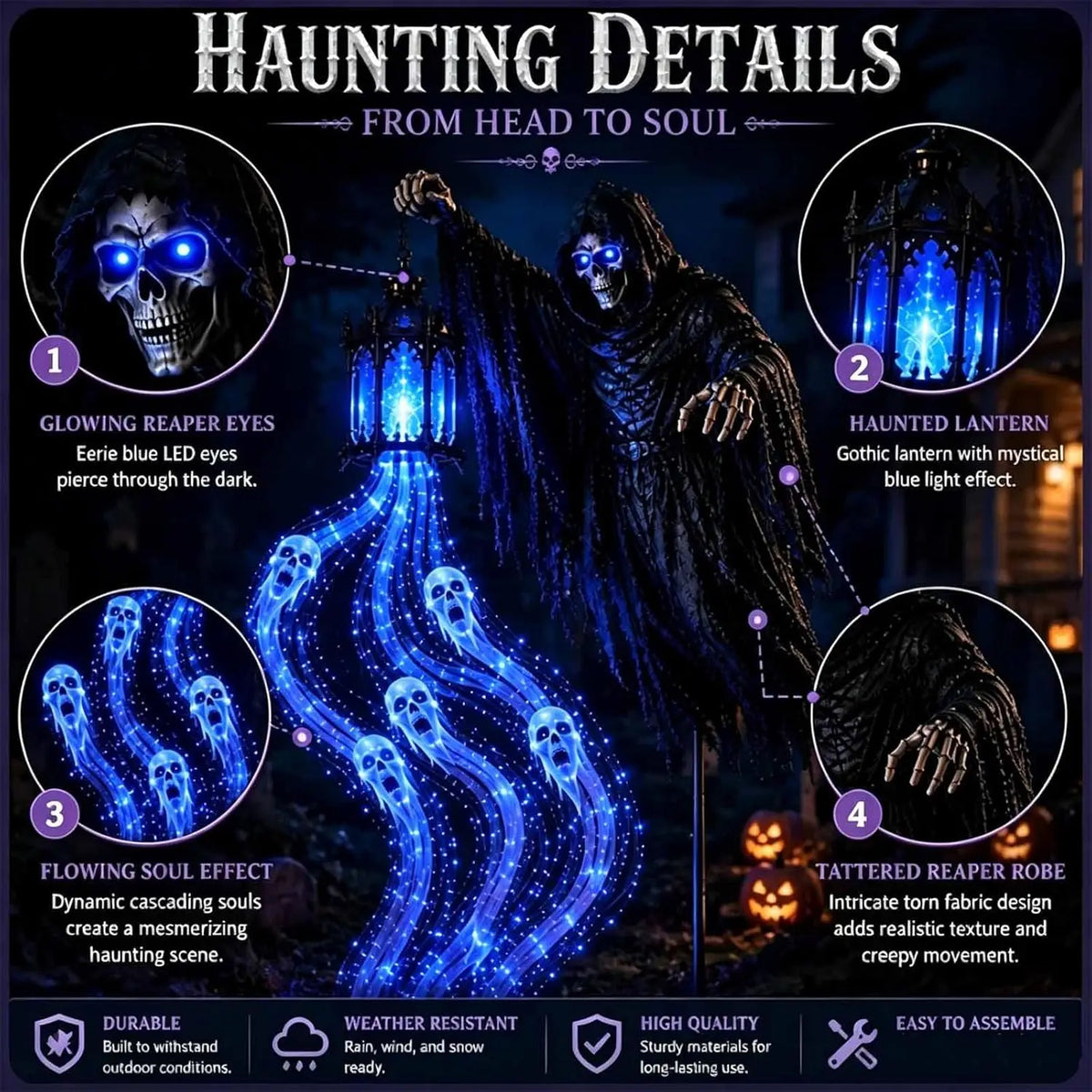 Animated Soul Harvester Stake Light
